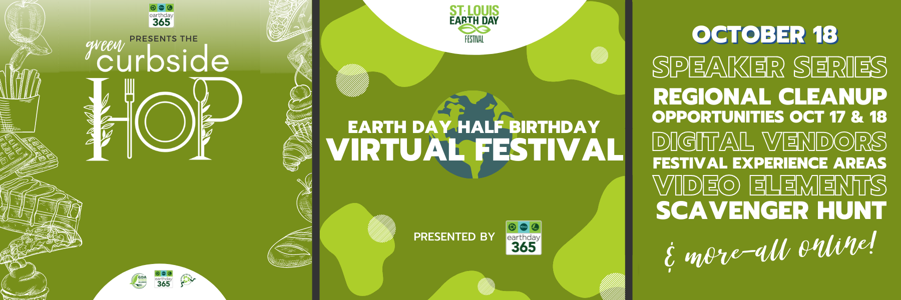 Earth Day Half-Birthday Banner