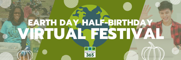 Virtual Earth Day Half-Birthday Festival with pumpkins header
