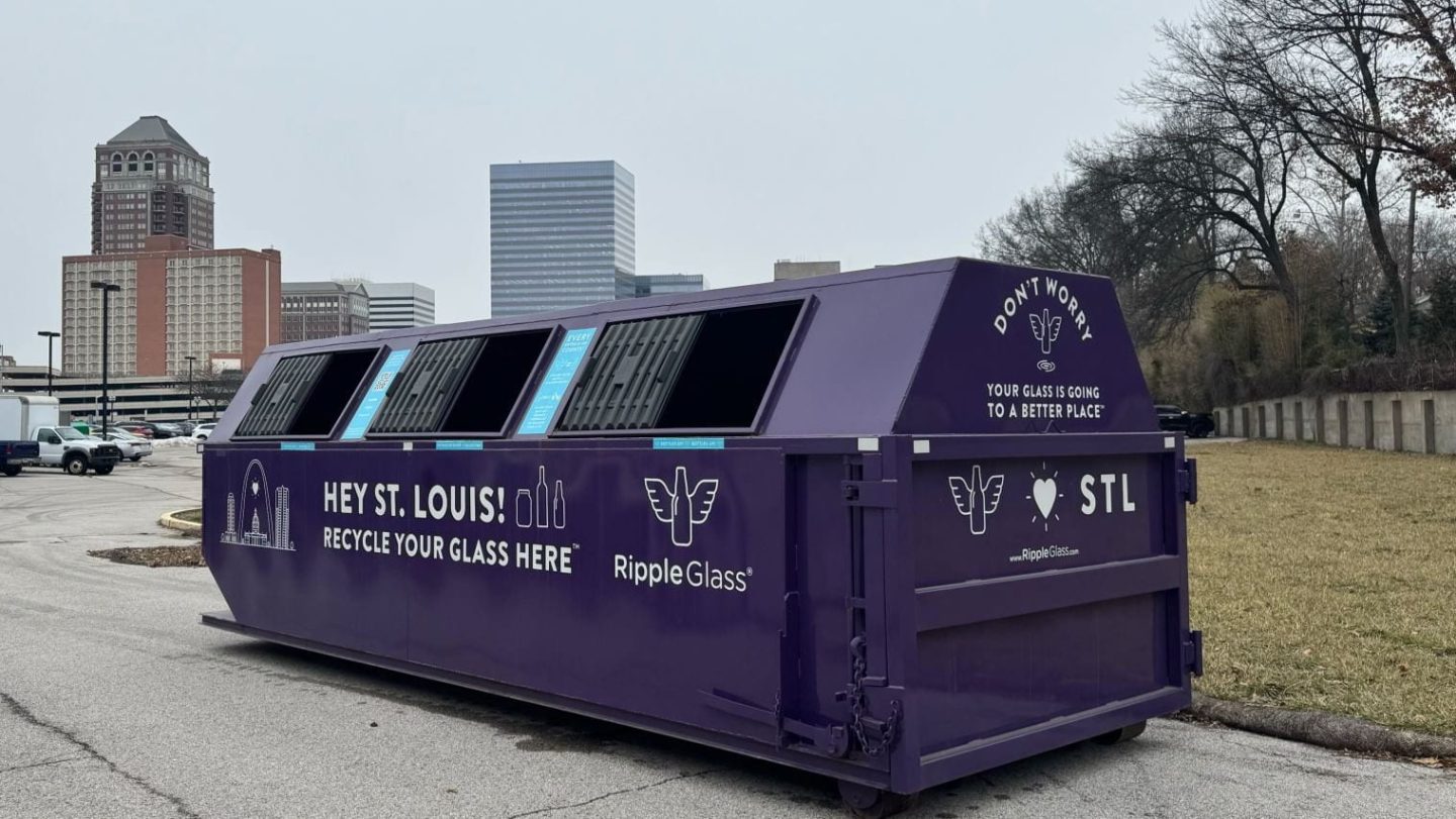 Ripple Glass dumpster
